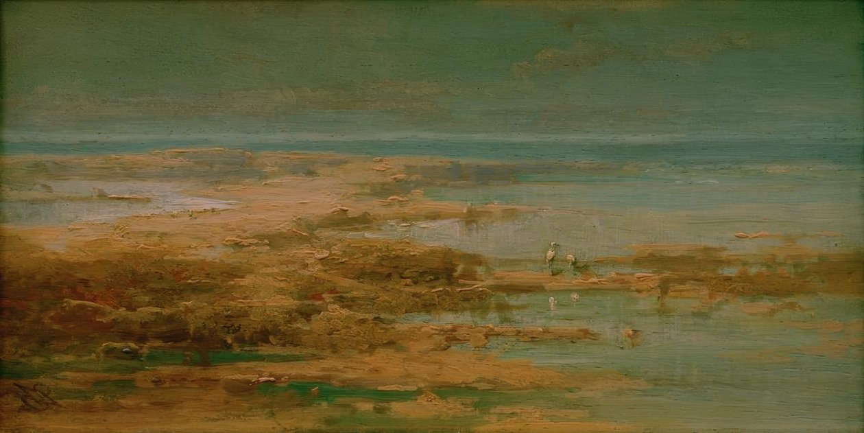 Nílusi táj gólyákkal alkotó: Carl Spitzweg