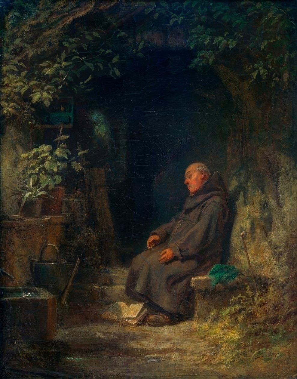 Alvó vén remete alkotó: Carl Spitzweg