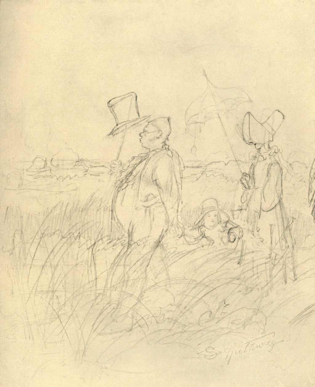 Sonntagsspaziergang, 19. század közepe-vége, 1924. alkotó: Carl Spitzweg