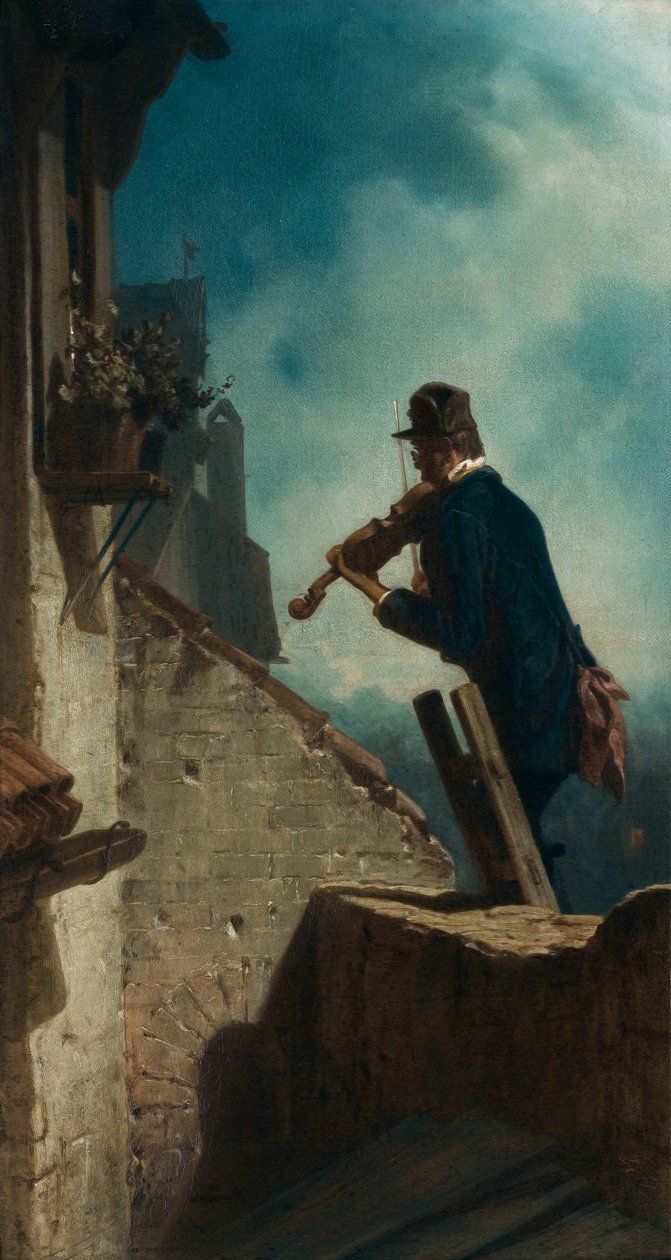 szerenád alkotó: Carl Spitzweg