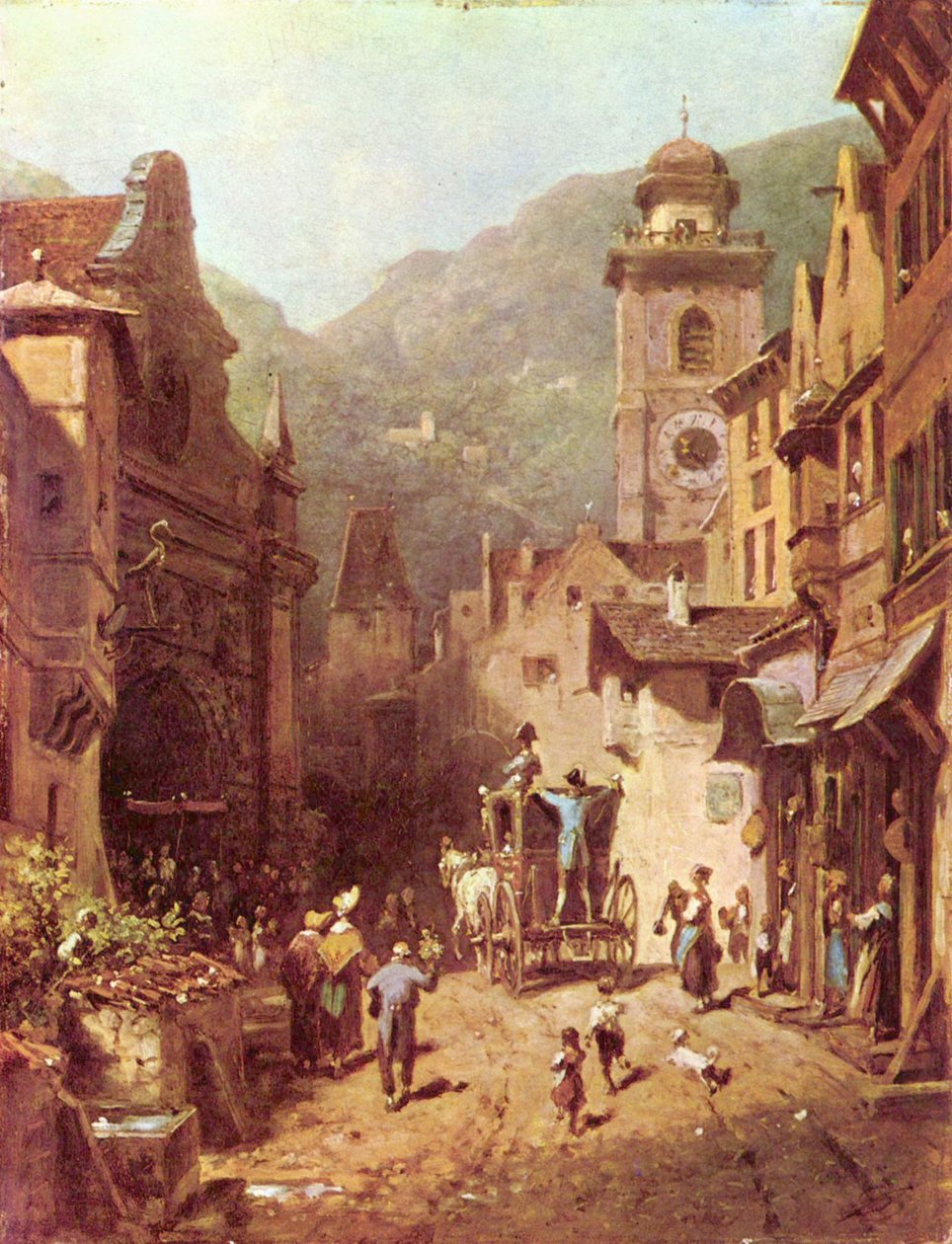 A helyi herceg látogatása alkotó: Carl Spitzweg