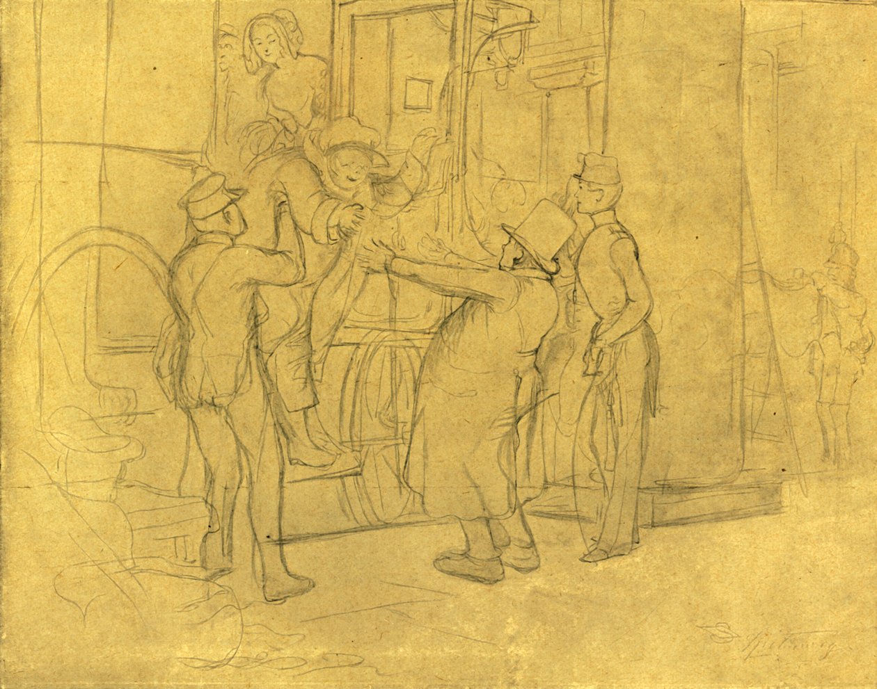 Üdvözöljük, 19. század közepe-vége, 1924 körül. alkotó: Carl Spitzweg