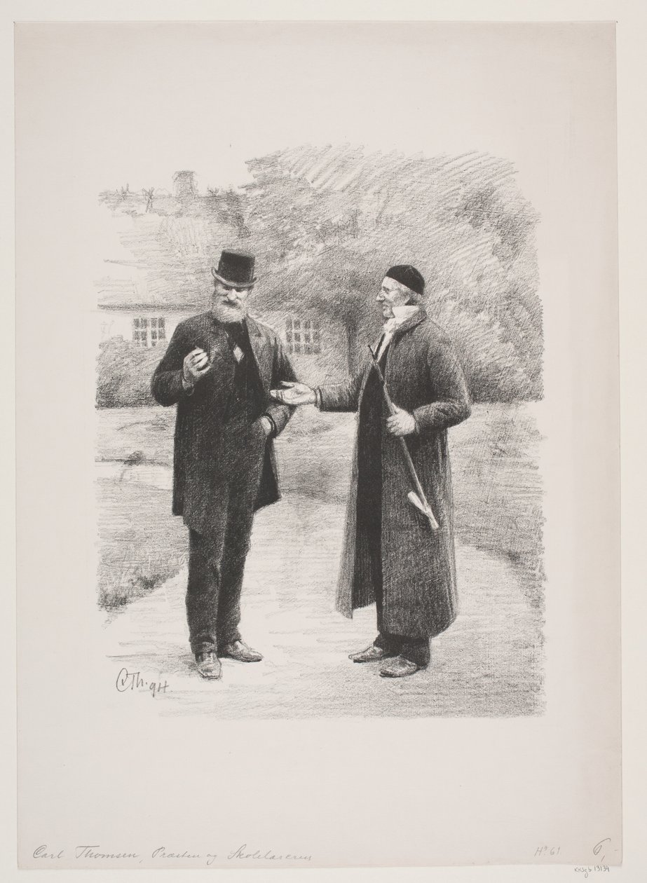 A pap és az iskolai tanár alkotó: Carl Thomsen