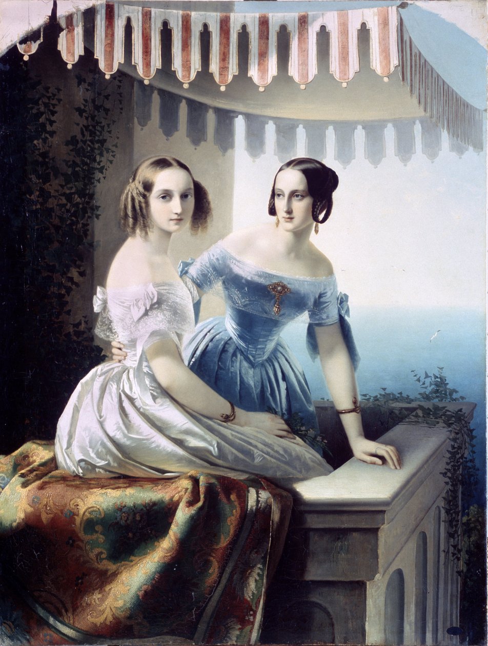 Marie Nikolaievna orosz nagyhercegnők (Leuchtenberg hercegnő) portréja alkotó: Carl Timoleon von Neff