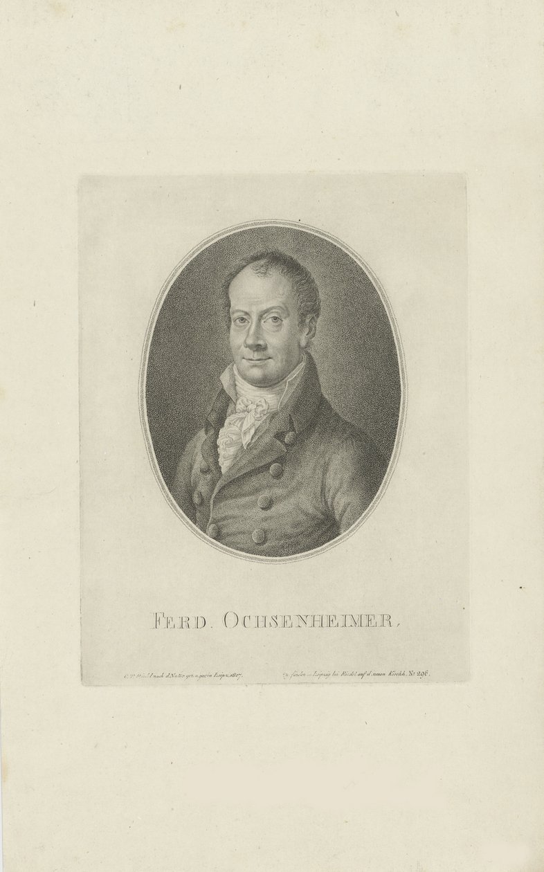 Ferdinand Ochsenheimer portréja 1767-1822, 1807. alkotó: Carl Traugott Riedel