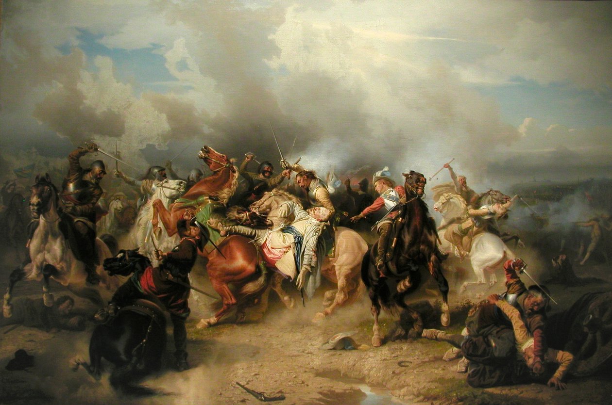 Svéd: II. Gusztáv Adolf halála a lützeni csatában Lützeni csata (1632) alkotó: Carl Wahlbom