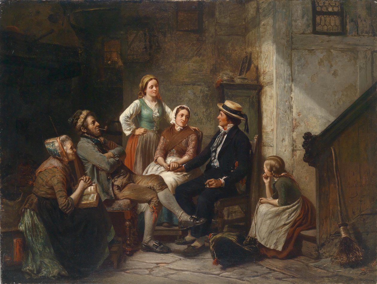 A fiatal tengerész visszatérése alkotó: Carl Wilhelm Huebner
