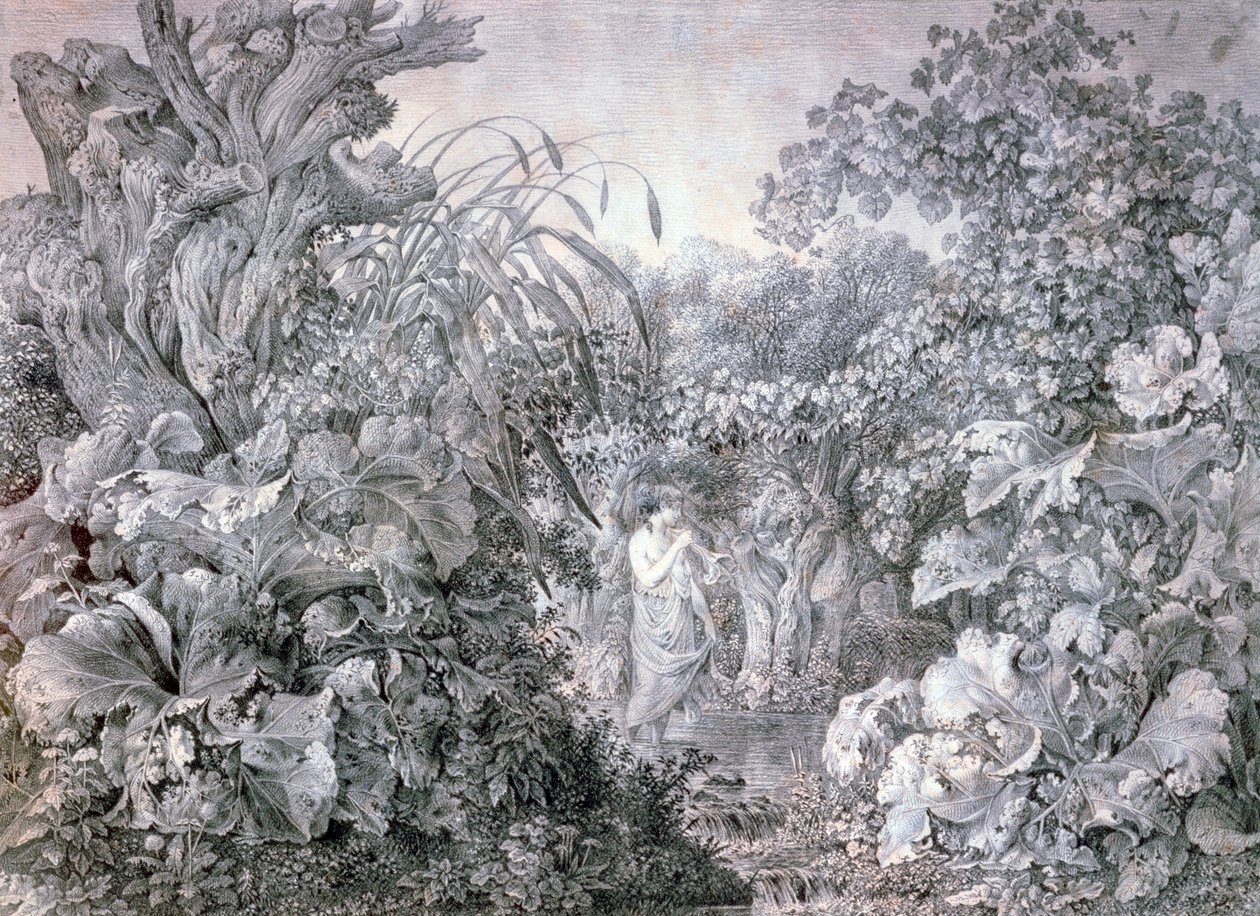 „Egy lány a weidenaui erdőben”, 1777-1835 alkotó: Carl Wilhelm Kolbe the elder