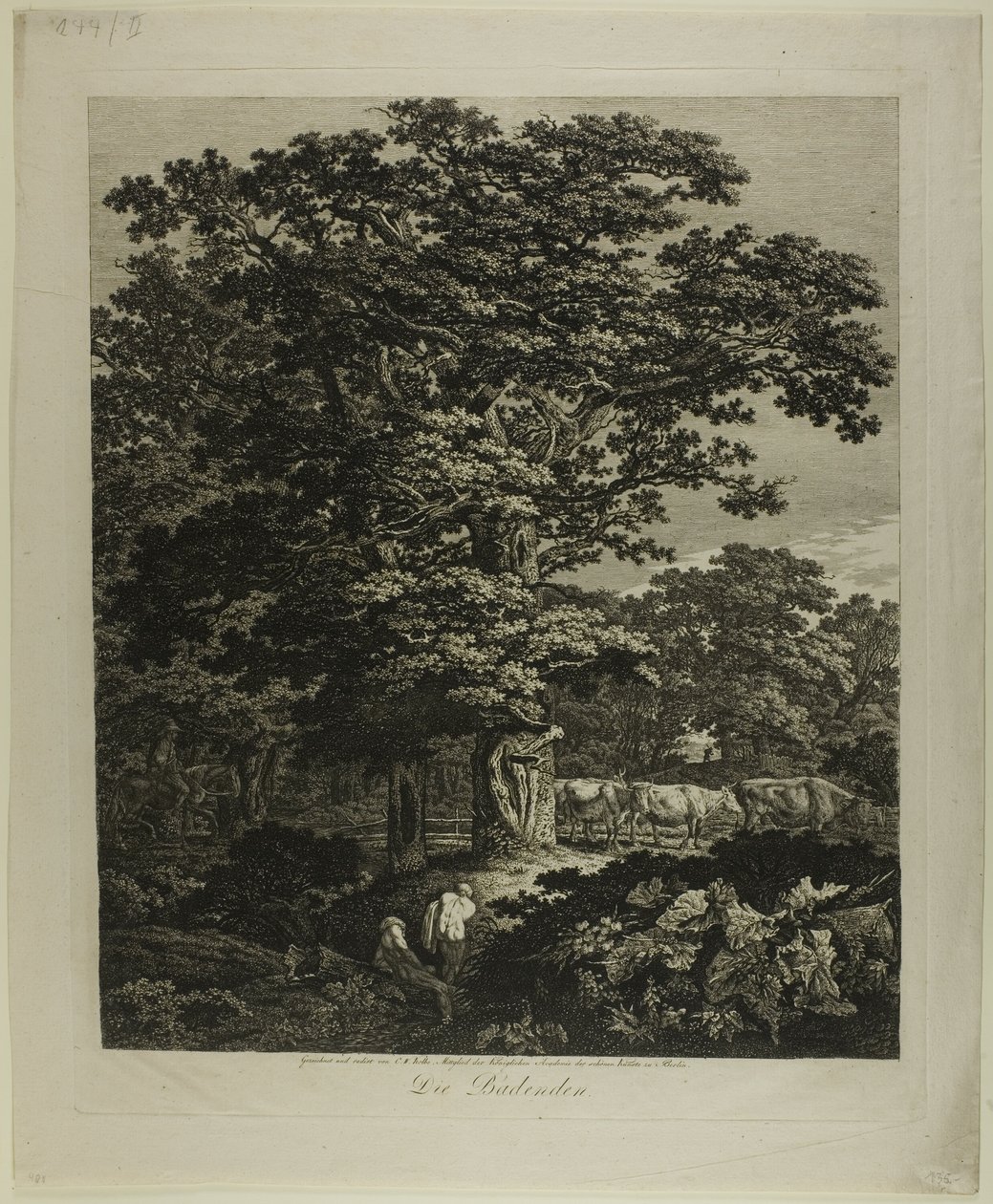 Fürdőzők alkotó: Carl Wilhelm Kolbe, the elder