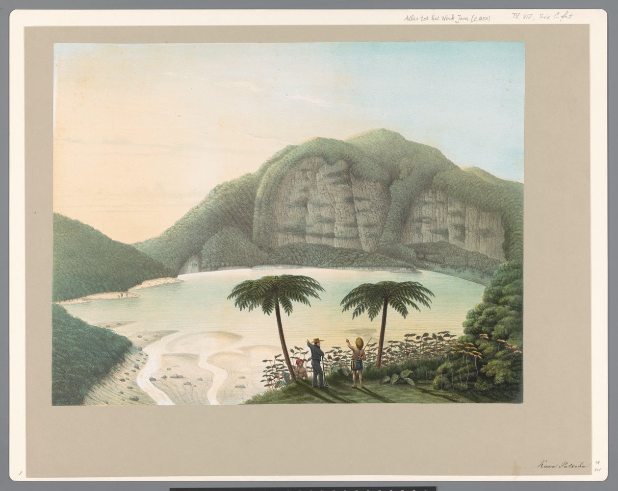 A jávai Patocha vulkán krátertója alkotó: Carl Wilhelm Mieling (possibly)