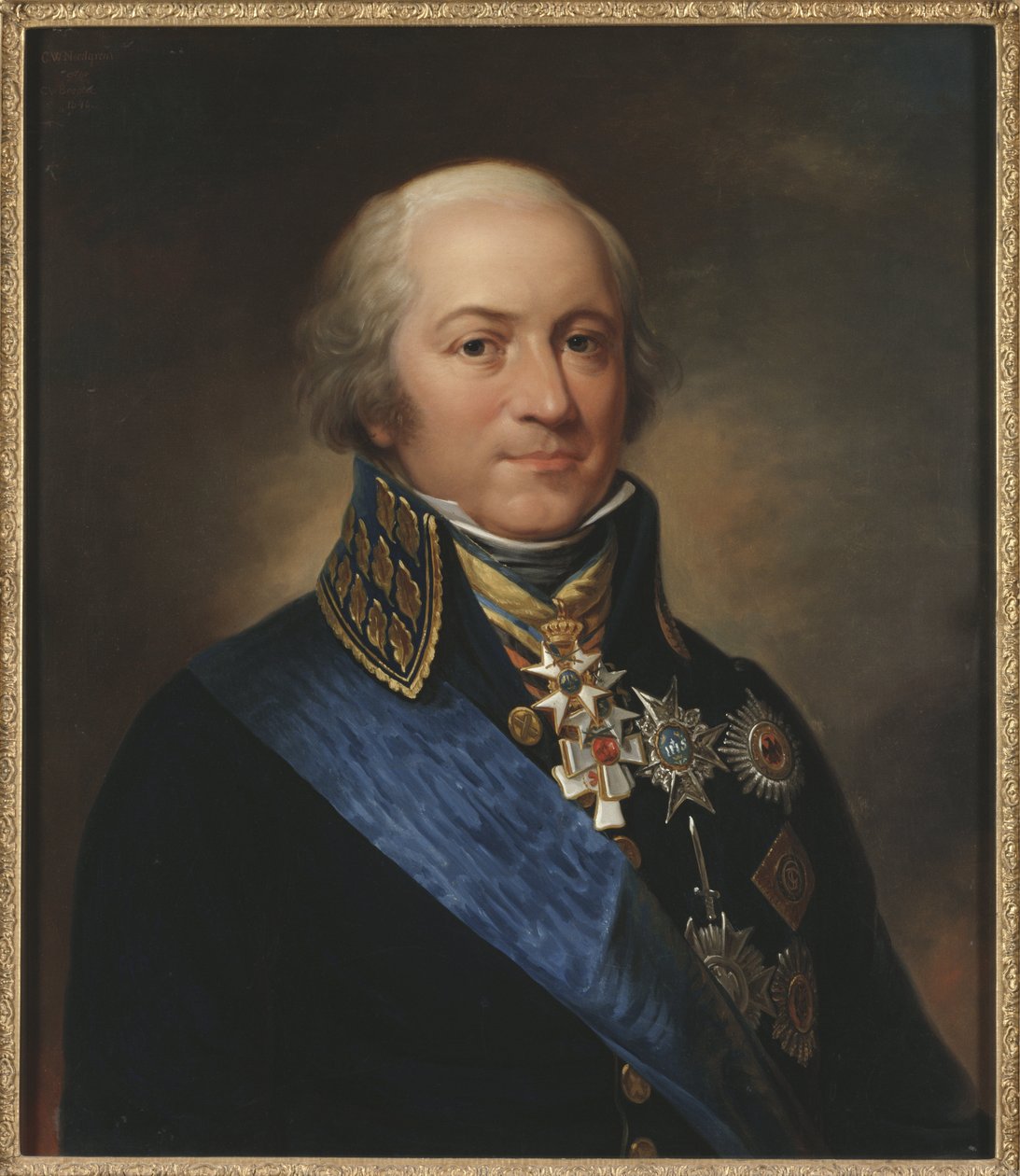 Le comte Carl Johan Adlercreutz, suedois tábornok – Carl Johan Adlercreutz gróf (1757-1815) portréja, Nordgren, Carl Wilhelm (1804-1857). Olajfestmény alkotó: Carl Wilhelm Nordgren