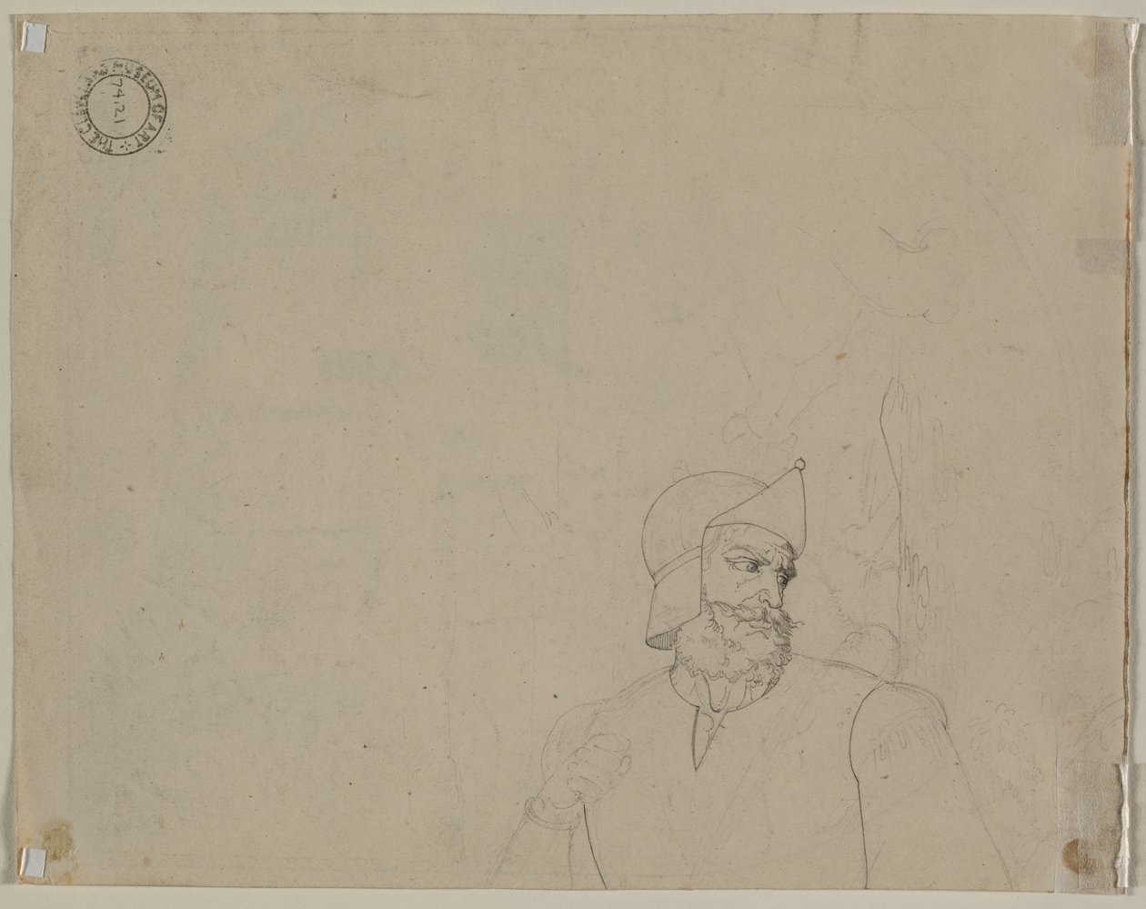 Katona tájban, 19. század második negyede. alkotó: Carl Wilhelm Tischbein