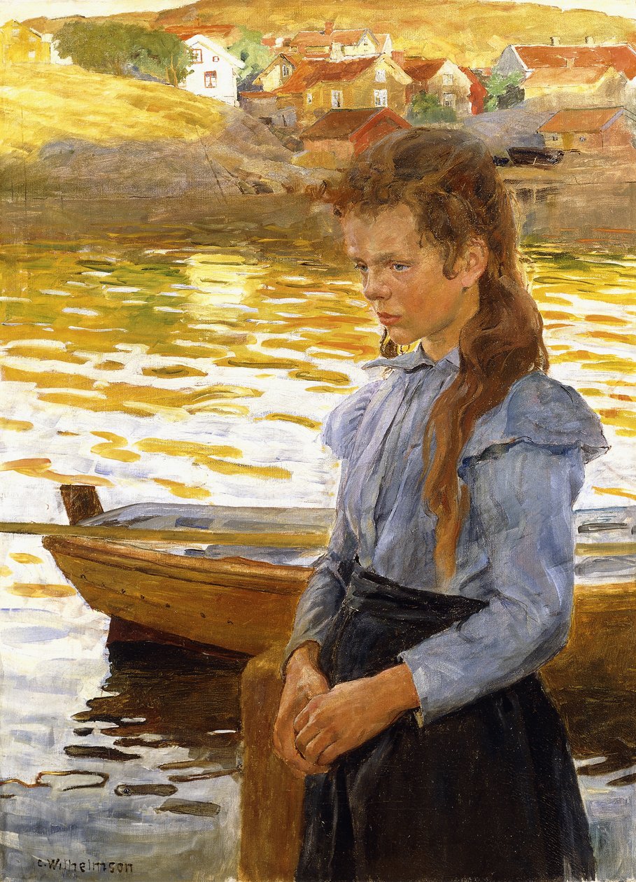 A nyár tükörképe, alkotó: Carl Wilhelm Wilhelmson