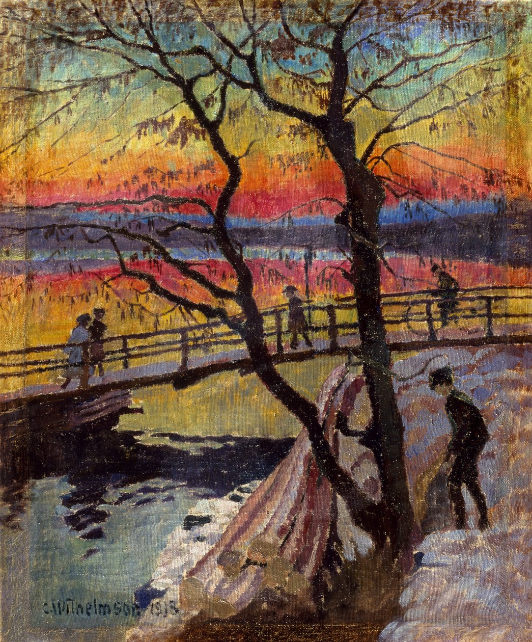 A gyaloghíd, Lidingobron alkotó: Carl Wilhelm Wilhelmson
