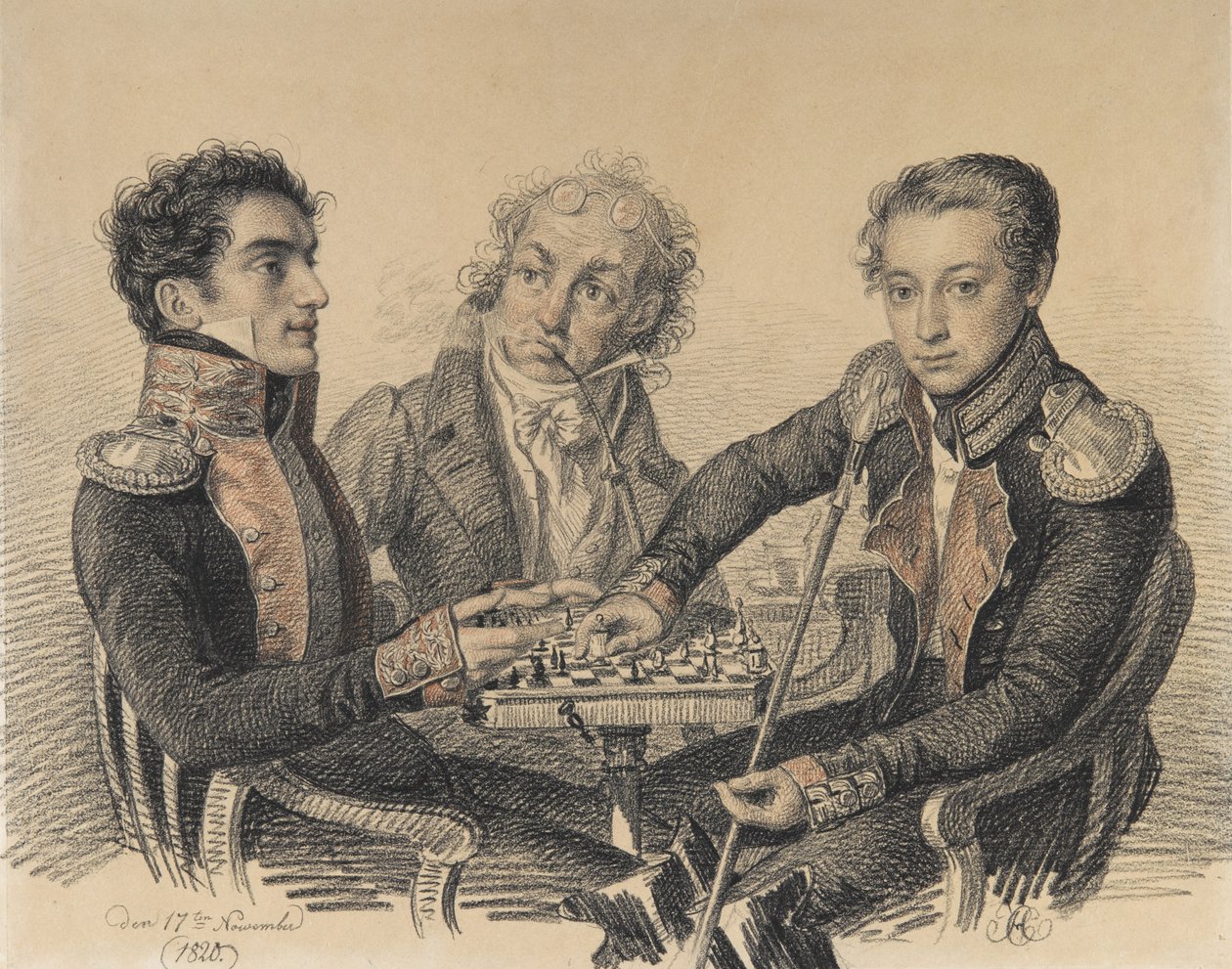 Zakhar Szemjonovics Herheulidze gróf 1797-1856, Alekszej Ivanovics Cserkasov báró 1799-1855. alkotó: Carl von Hampeln