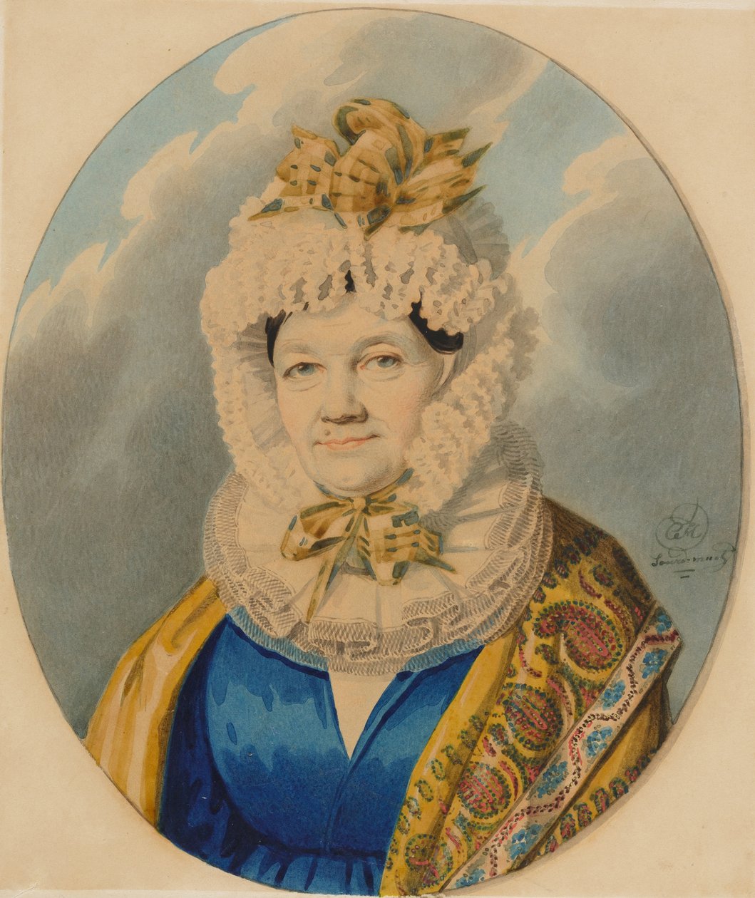 Natalia Fjodorovna Gorchakova grófnő, 1830-as évek eleje. alkotó: Carl von Hampeln
