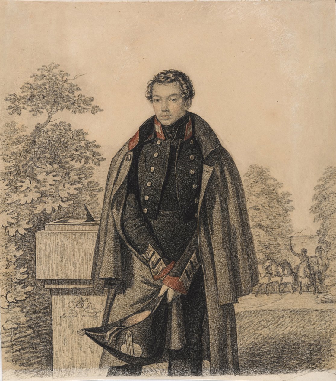 A.W. portréja Raevszkij, 1820-as évek eleje. alkotó: Carl von Hampeln