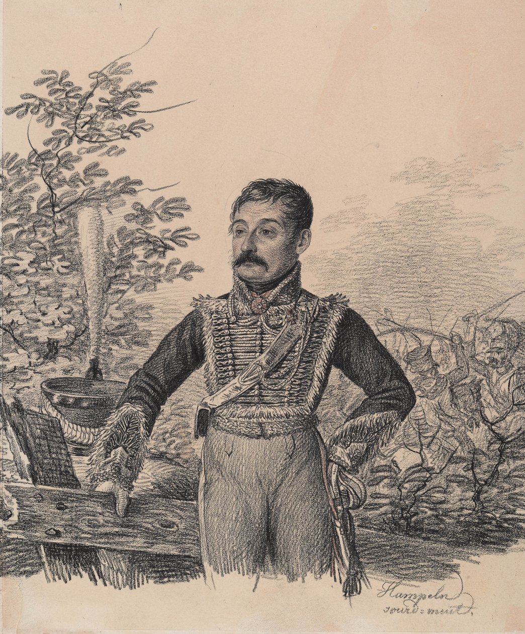 Akim Vasziljevics Duvanov portréja, 1820-as évek eleje. alkotó: Carl von Hampeln