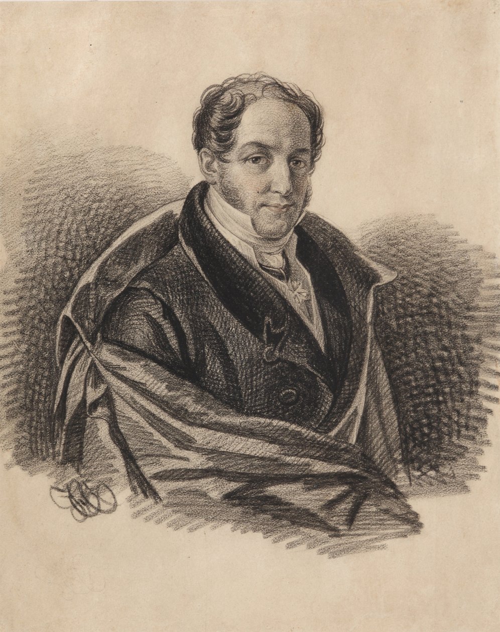 Alekszandr Ivanovics Lorer portréja 1779-1824, 1820-as évek. alkotó: Carl von Hampeln