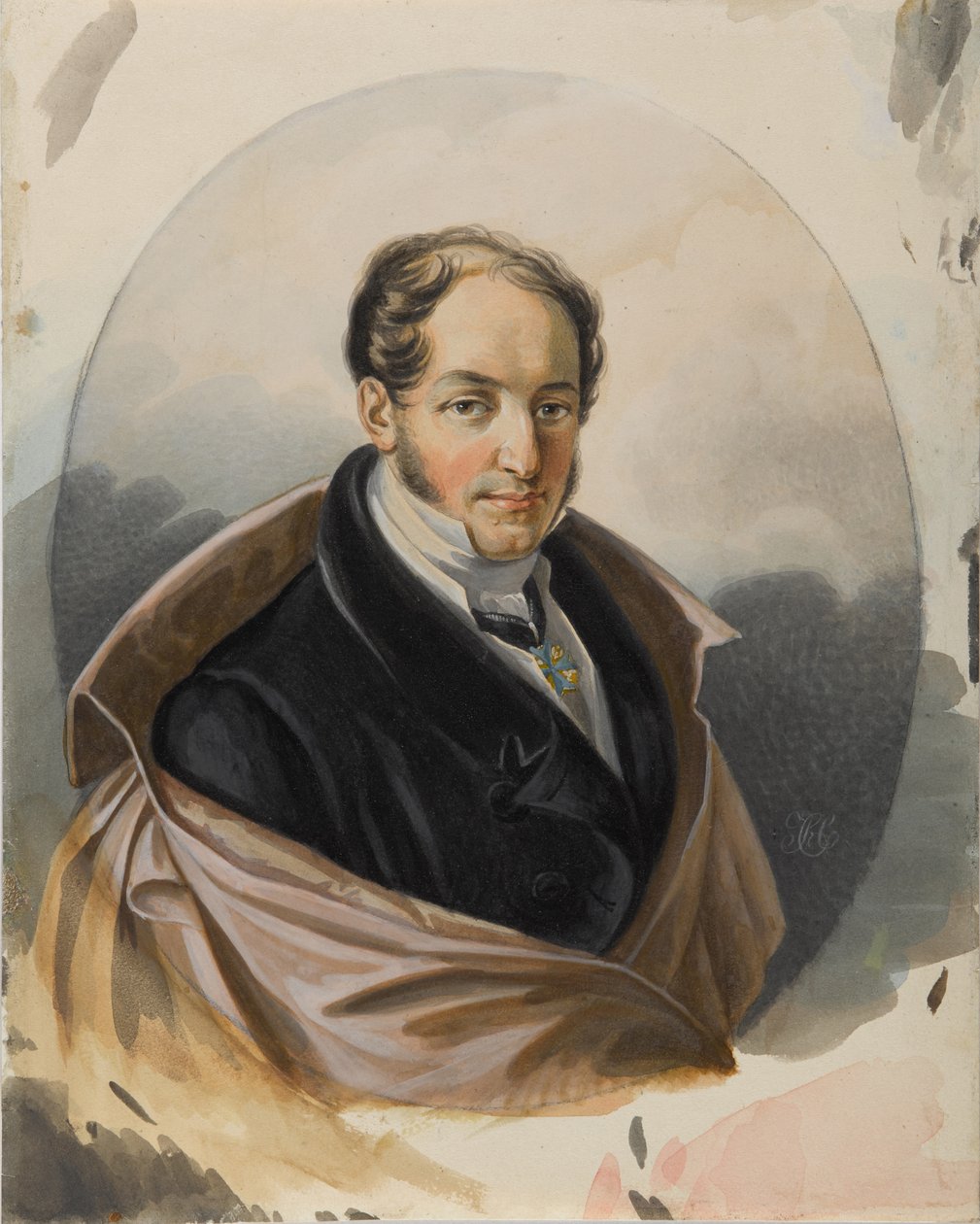 Alekszandr Ivanovics Lorer portréja 1779-1824, 1820-as évek eleje. alkotó: Carl von Hampeln