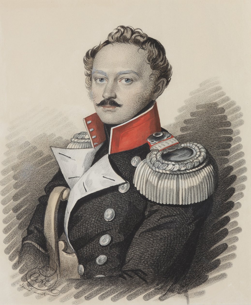 Alekszandr Sztyepanovics Talyzin portréja 1795-1858, 1820-as évek vége. alkotó: Carl von Hampeln