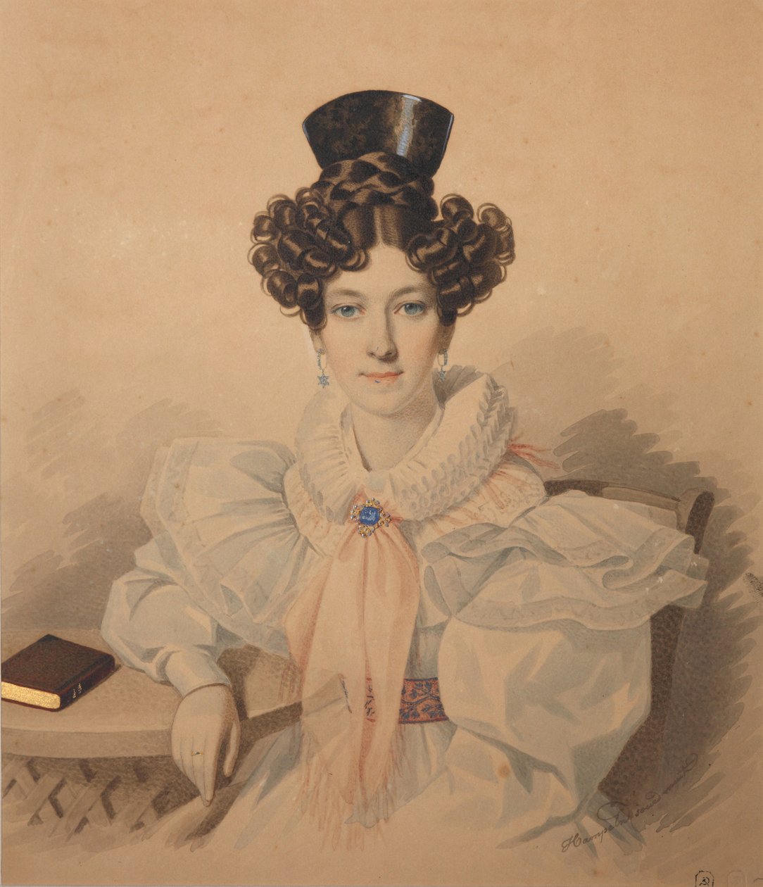 Anna Platonovna Plautina portréja 1808-1886, 1830-as évek. alkotó: Carl von Hampeln
