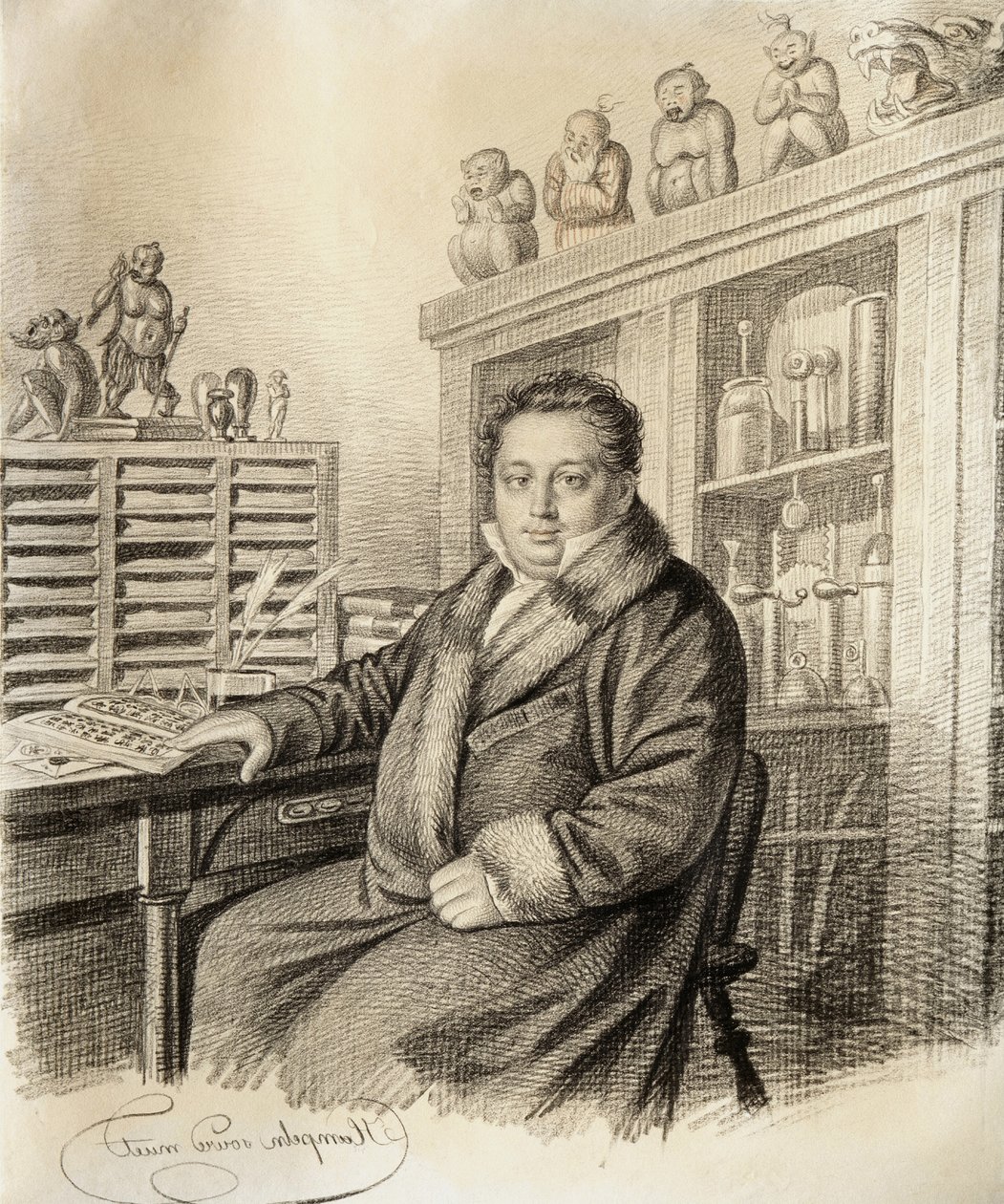 Paul Ludwig Schilling von Cannstatt báró portréja 1786-1837, 1822 előtt. alkotó: Carl von Hampeln