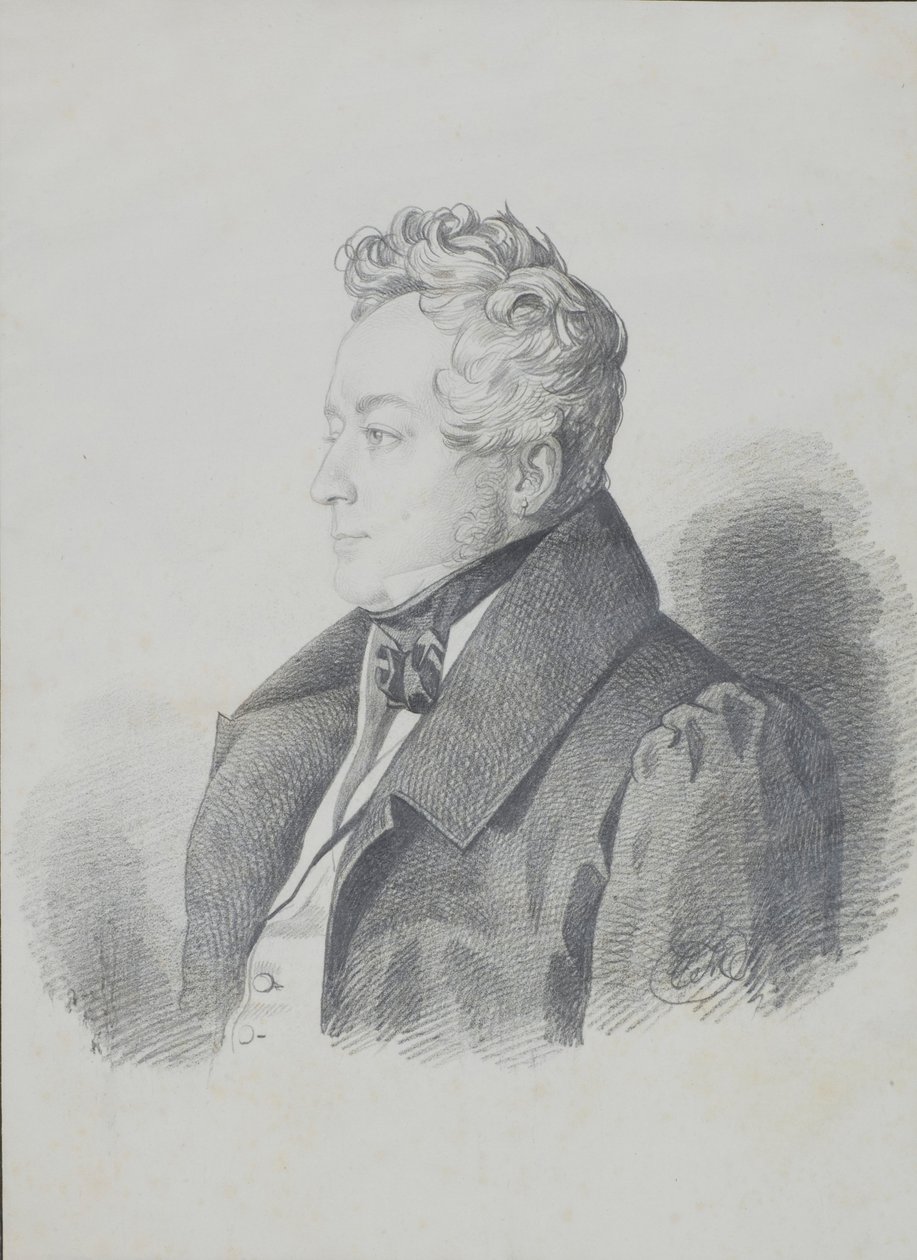 Alekszandr Dmitrijevics Olszufjev gróf portréja 1790-1853, 1832 után. alkotó: Carl von Hampeln