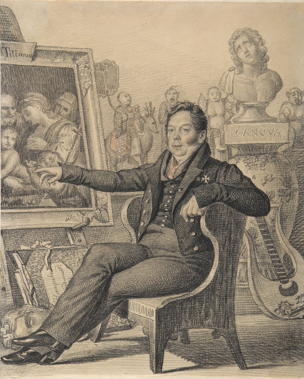 Nyikita Ivanovics gróf Dondukov-Korszakov portréja 1776-1857, 1821. alkotó: Carl von Hampeln