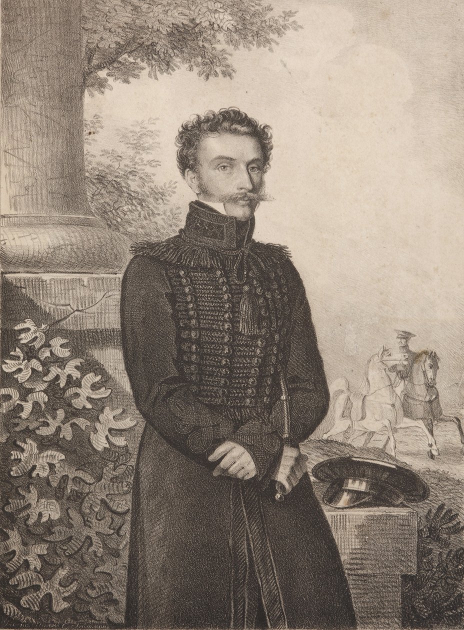 Paul Khristoforovich Grabbe gróf portréja 1789-1875, 1820-as évek. alkotó: Carl von Hampeln
