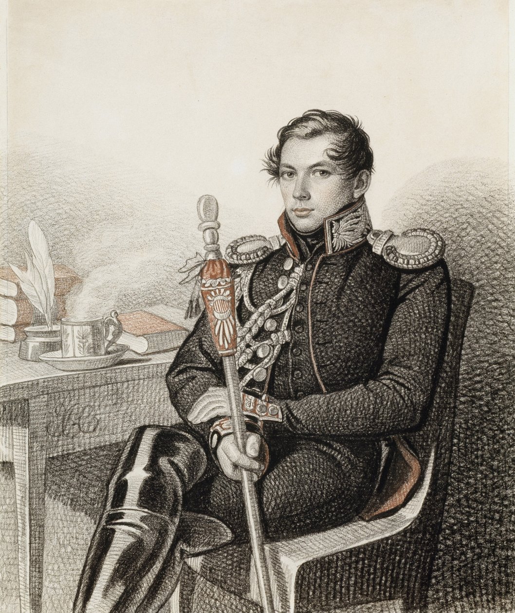 Pjotr Petrovics Konovnyicin gróf portréja 1803-1830, 1822-1823. alkotó: Carl von Hampeln