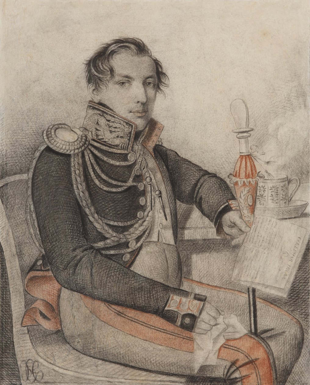 Pjotr Petrovics Konovnyicin gróf portréja 1803-1830, 1820-as évek eleje. alkotó: Carl von Hampeln