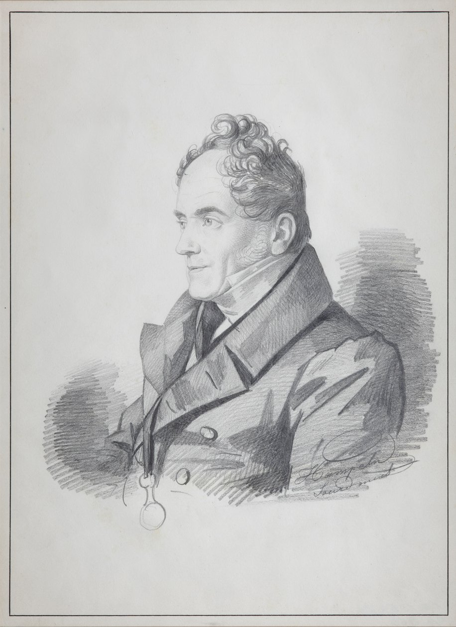 Viktor Pavlovics Kochubey gróf portréja 1768-1834, Oroszország birodalmi kancellárja, kb. 1832 alkotó: Carl von Hampeln