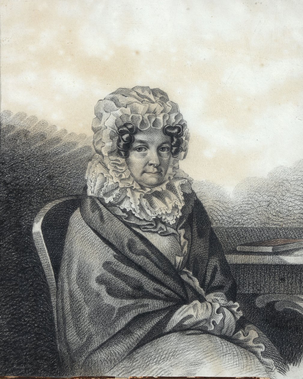 Kleopátra Petrovna Nashchokina portréja 1767-1828, sz. Nelidova, 1820-as évek. alkotó: Carl von Hampeln