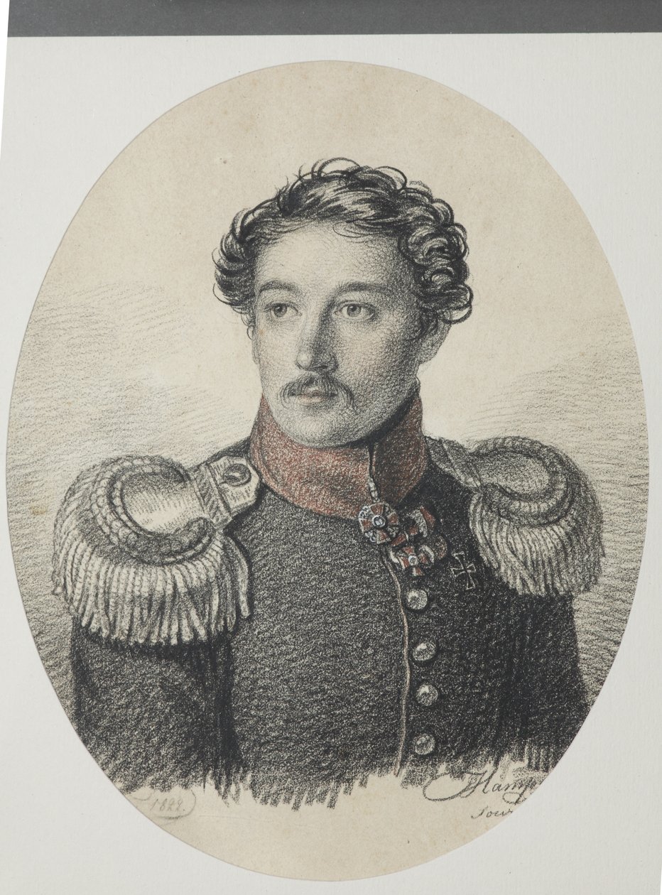 Nyikolaj Vasziljevics Hvostov portréja 1793-1837, 1822. alkotó: Carl von Hampeln