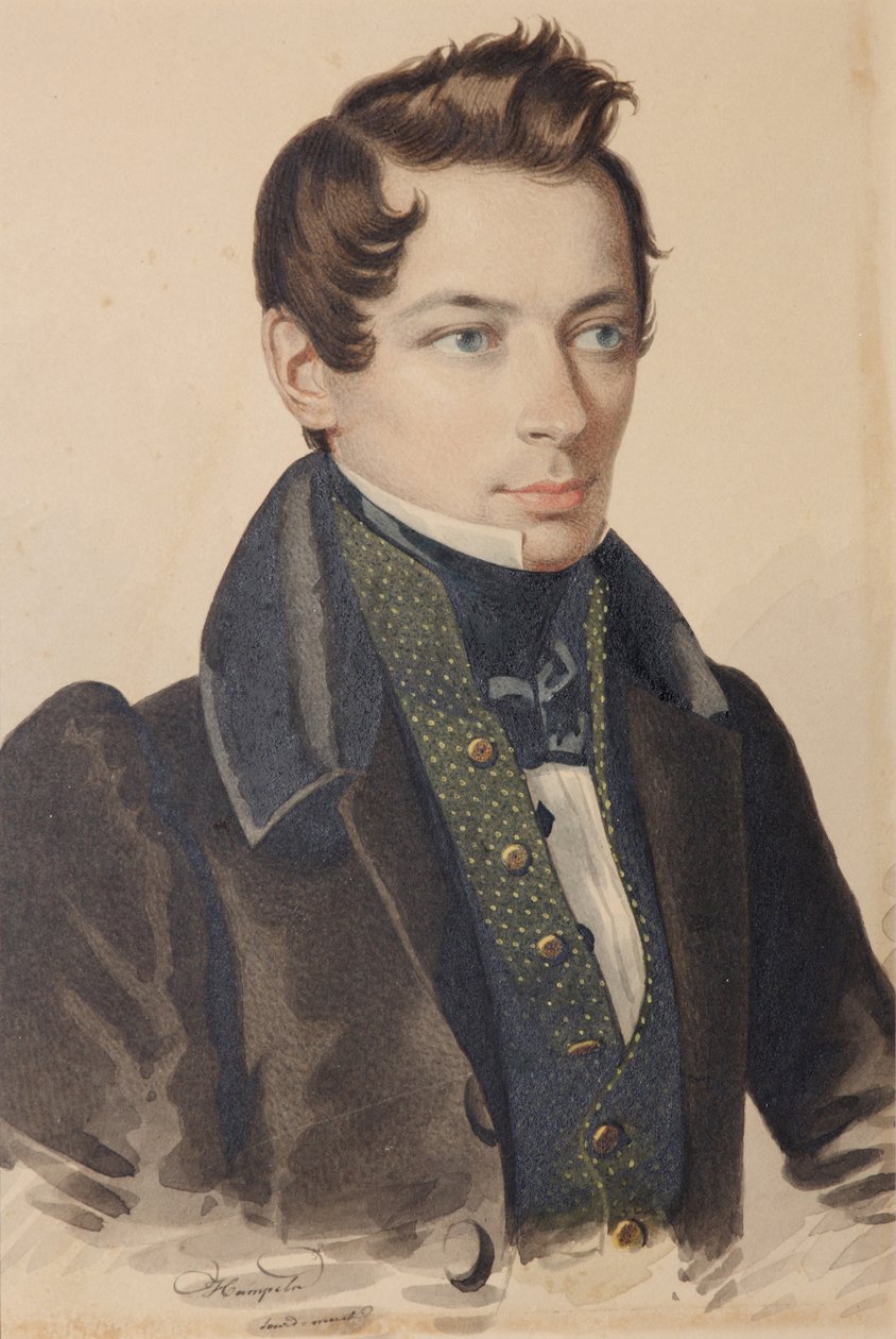Szergej Fjodorovics Plautyin portréja 1798-1881, 1830-as évek. alkotó: Carl von Hampeln