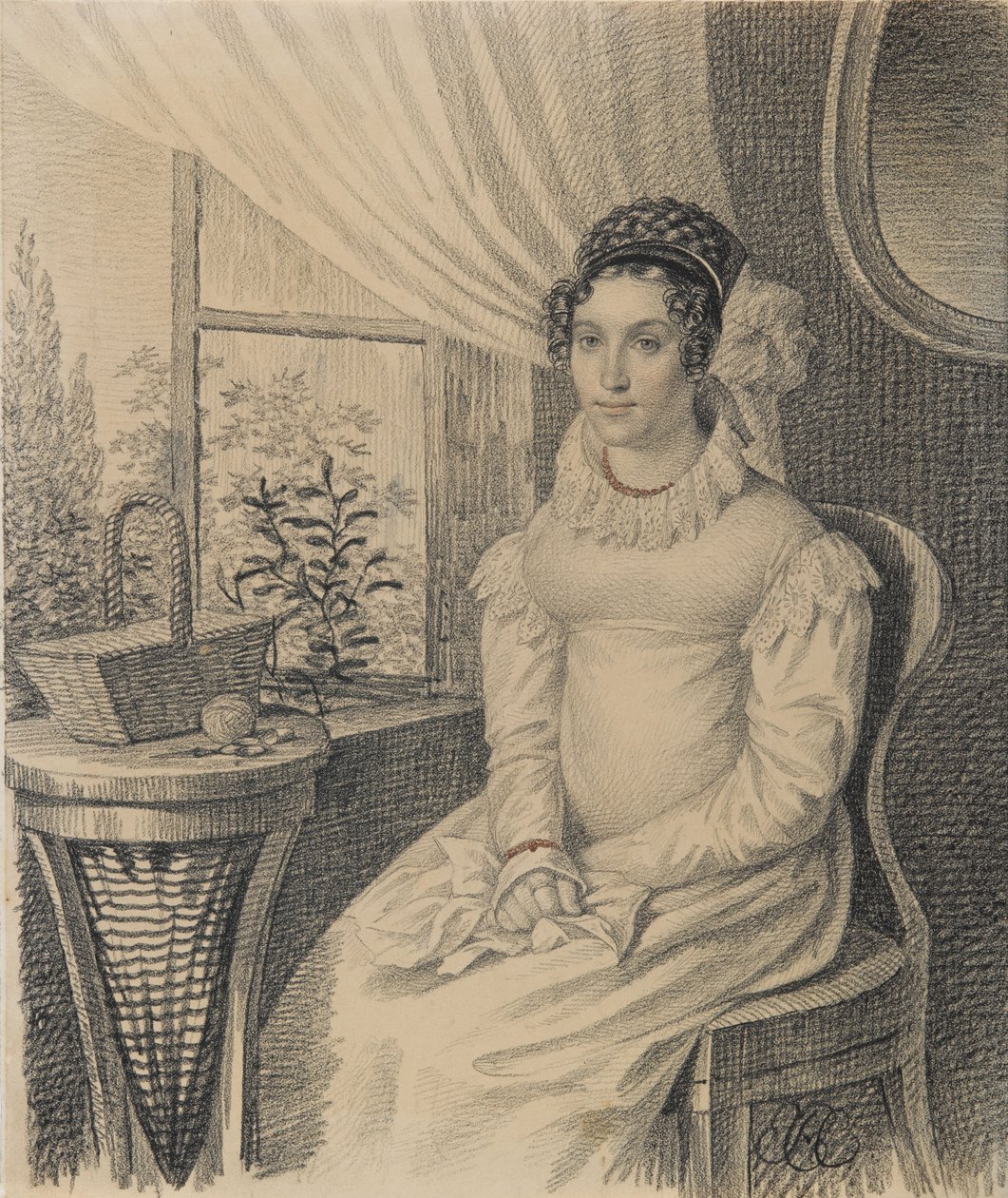 Varvara Alekszandrovna Korszakova portréja, 1820-as évek eleje. alkotó: Carl von Hampeln