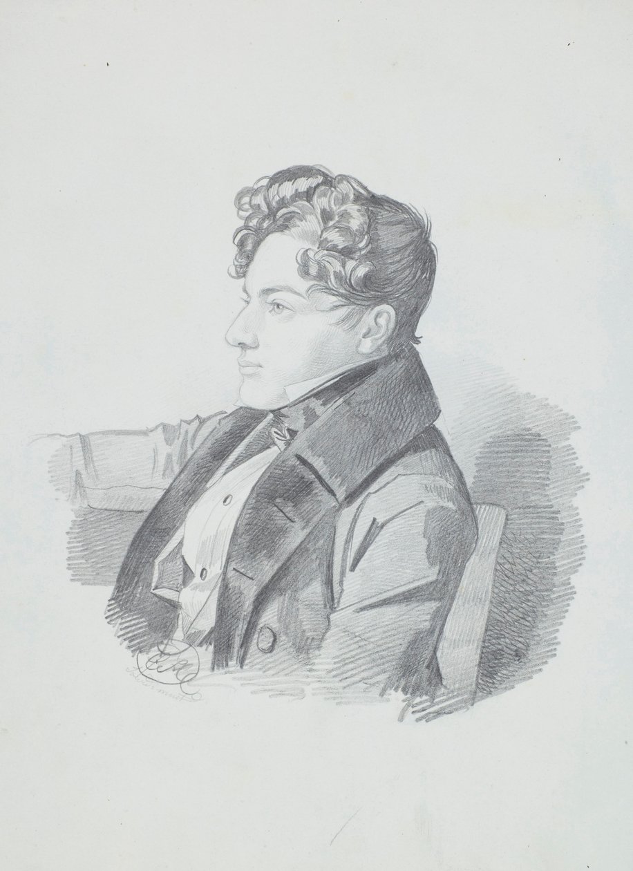 Vaszilij Viktorovics Kochubey portréja 1812-1850, c. 1832. alkotó: Carl von Hampeln