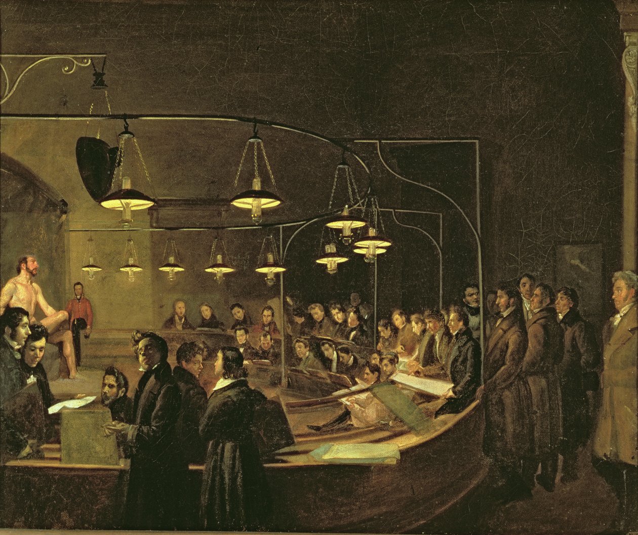 Az anatómia lecke, 1845 alkotó: Carle Felice Biscaria