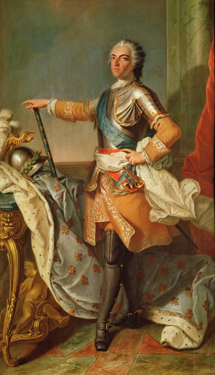 XV. Lajos (1710-1774), francia és navarrai király (1715-1774) portréja alkotó: Carle van Loo