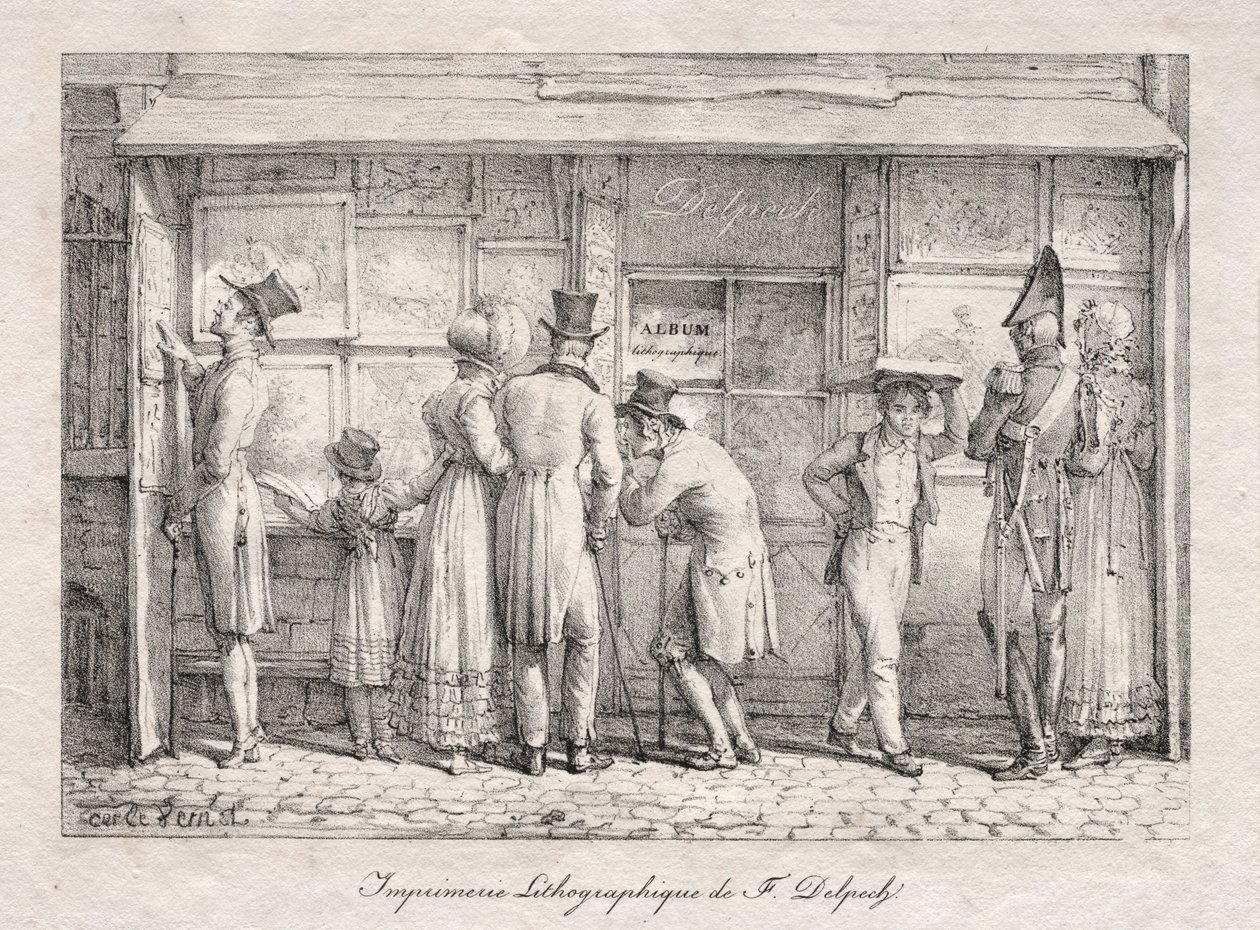 Delpech Litográfiai Nyomda, c. 1818. alkotó: Carle Vernet