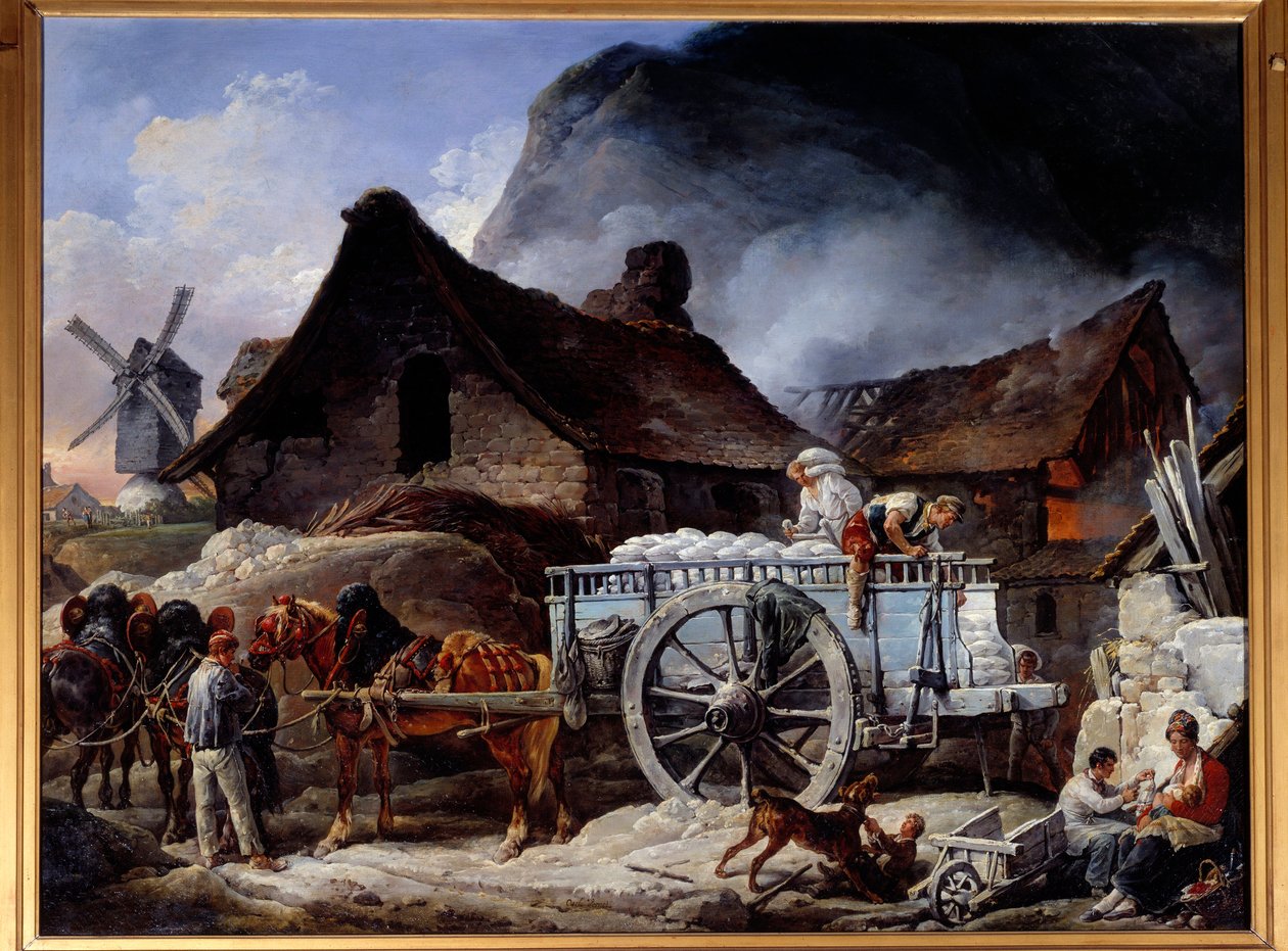Gipsz kemence Montmartre-ban Antoine dit Carle Vernet festménye (1758-1836) 1825 Fontaine Chaalis. Institute of France Múzeum alkotó: Carle Vernet