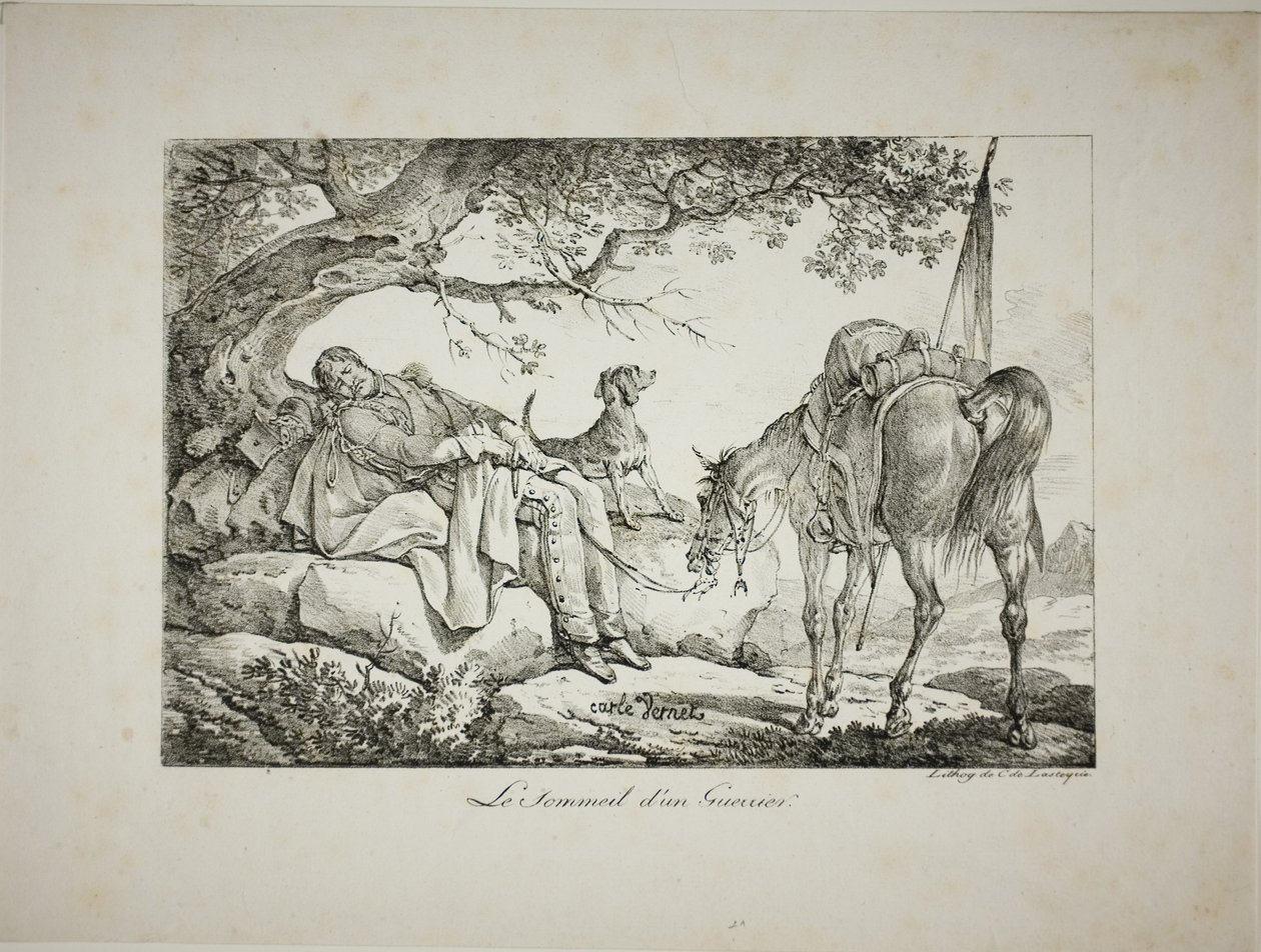 Harcos Alszik alkotó: Carle Vernet