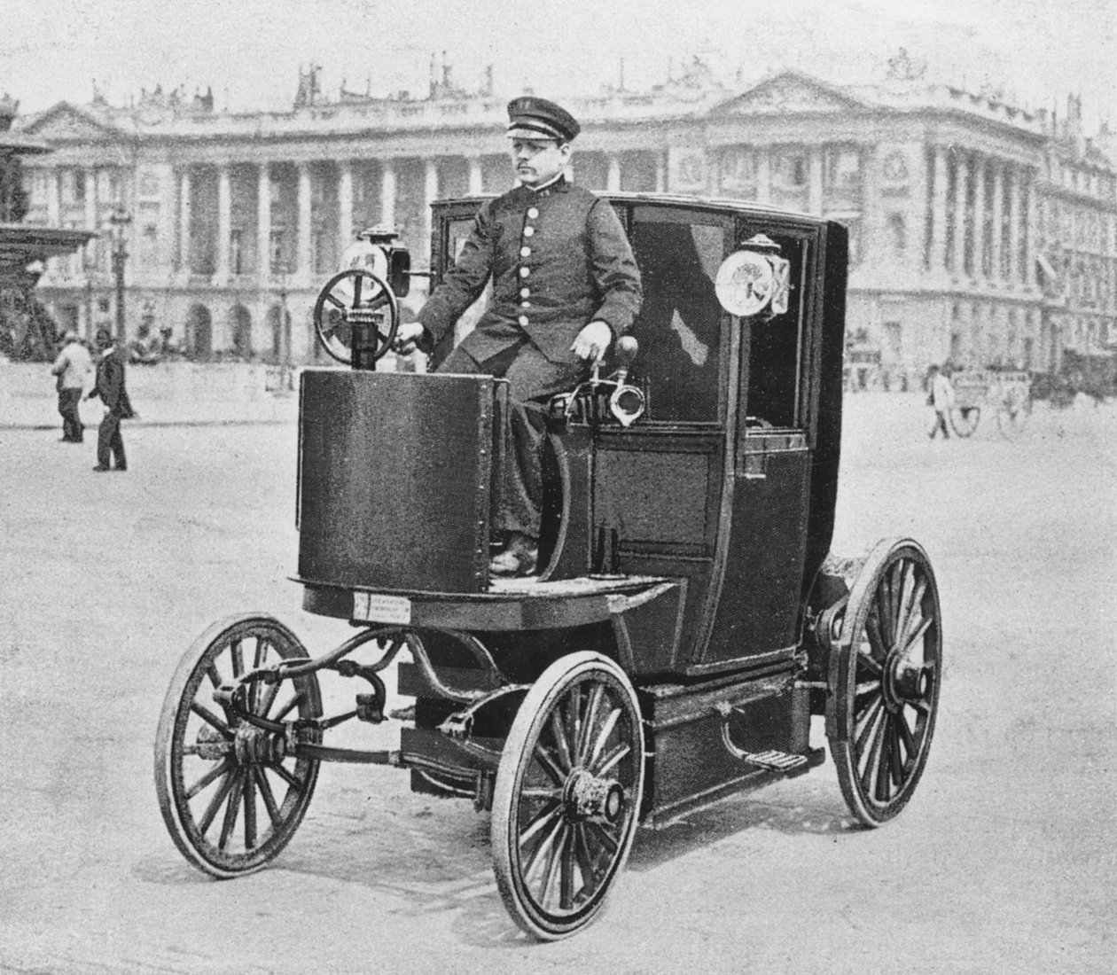 Elektromos részleg, Place de la Concorde, Párizs, 1900 körül alkotó: Carle de Mazibourg