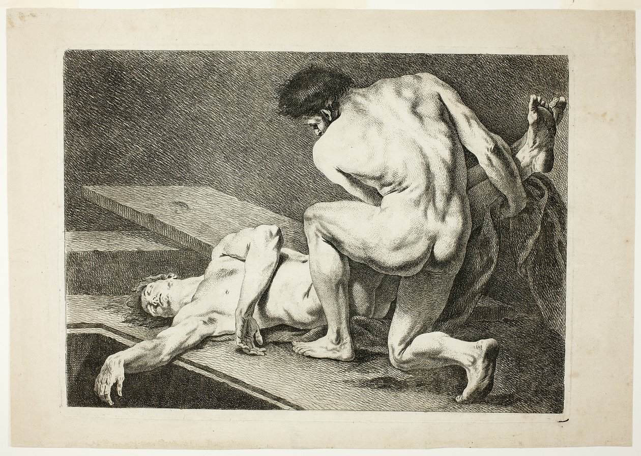 Ábra, a Six Figures Académiques című kötetből alkotó: Carle van Loo