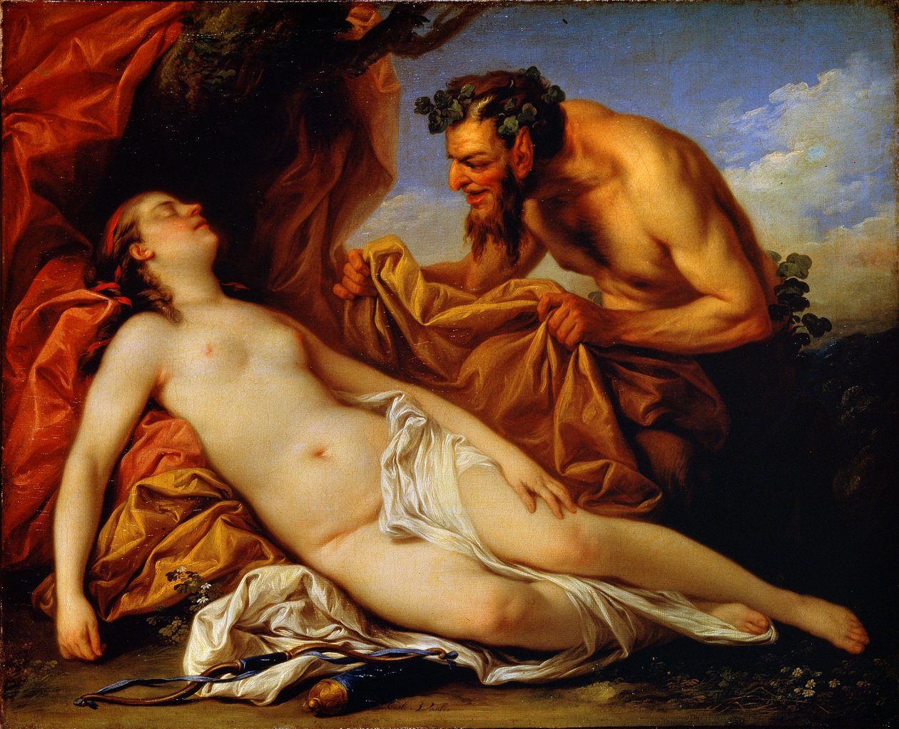 Jupiter és Antiope, 1753 alkotó: Carle van Loo