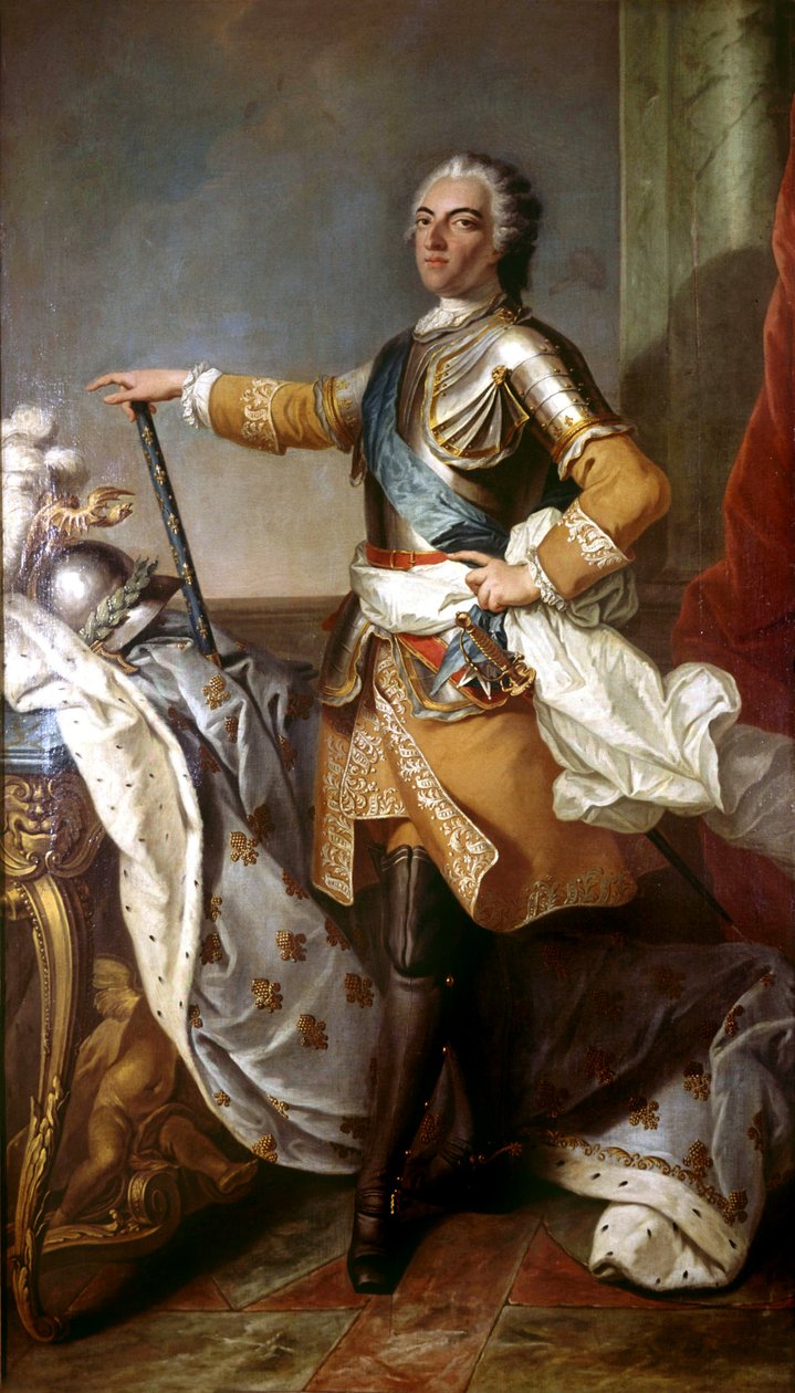 XV. Lajos (1710-1774) francia király 1774-1792 között. alkotó: Carle van Loo