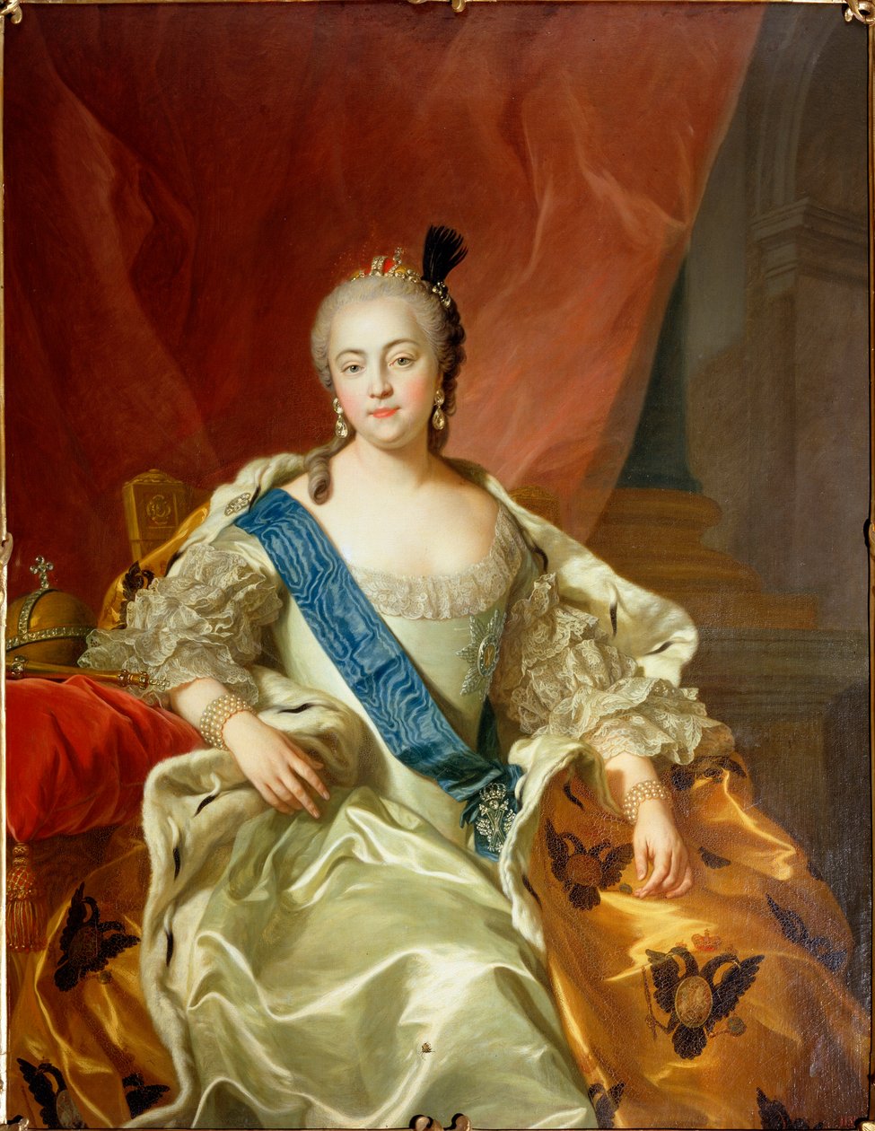 Petrovna Erzsébet császárné portréja, 1760 alkotó: Carle van Loo