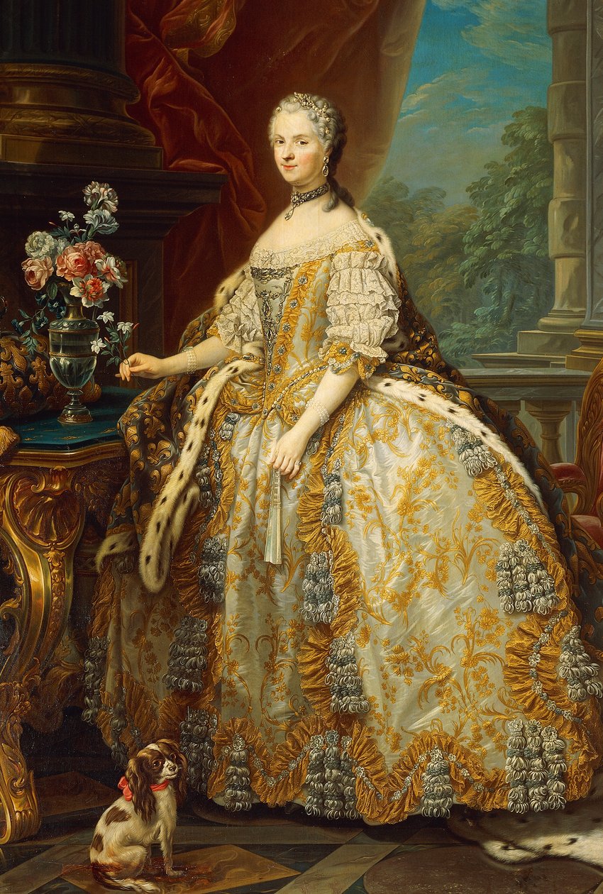 Maria Leczinska vagy Leszczynska portréja (Trzebnica alkotó: Carle van Loo