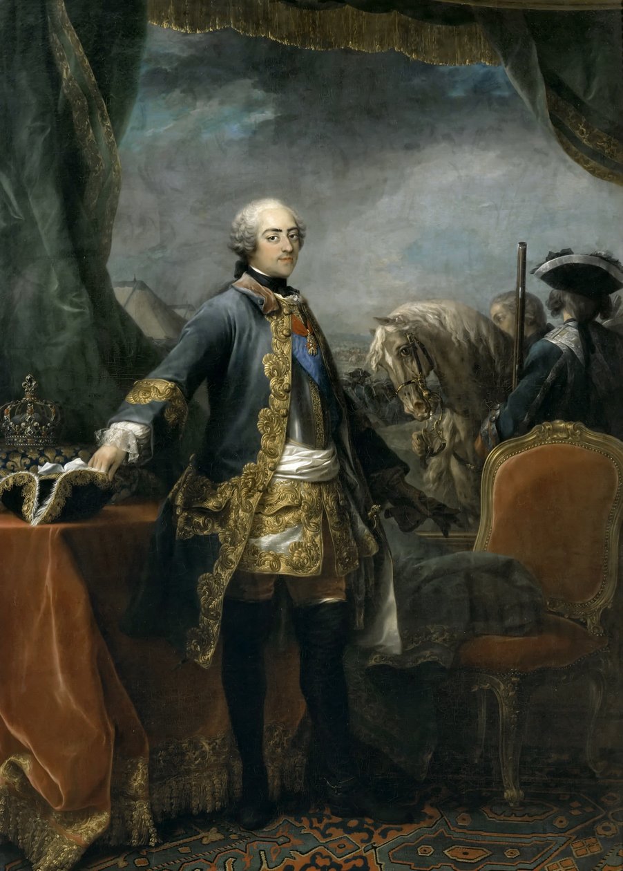 XV. Lajos király portréja 1710-1774 alkotó: Carle van Loo